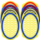 Ledli Taraftar Hoparlör Kapak Oval 2 Adet Poke PK-5903