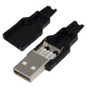Usb A Erkek Konnektör Şase Karkas Lehimlenebilir Kılıflı Poke PK-5952