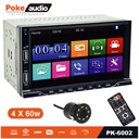 7'' Double Din Teyp 4x60w 2xusb Şarjlı Kameralı Poke PK-6002 R2