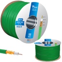 Anten Kablosu Rg6/U4 112Tel 1.02 Gold Trishield Yeşil 100mt Poke PK-1441