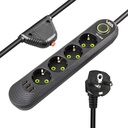 Dörtlü Grup Priz 1.5mt Akım Korumalı 3 Usb'li Vea VA-21559  R11