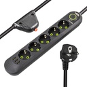 Beşli Grup Priz 1.5mt Akım Korumalı 3 Usb'li Vea VA-21561  R10