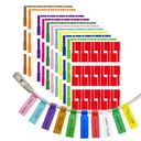 Renkli Kablo İsimlendirme Etiketleri Yırtılmaz Opak Etiket PK-6532  R26