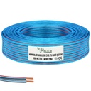 2x0.75 Hoparlör Kablosu Mavi Şeffaf Kordon 100mt Poke Pk-1167