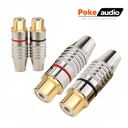 Dişi Rca Tos Fiş Metal Gold 2 Adet Poke PK-6781    M3