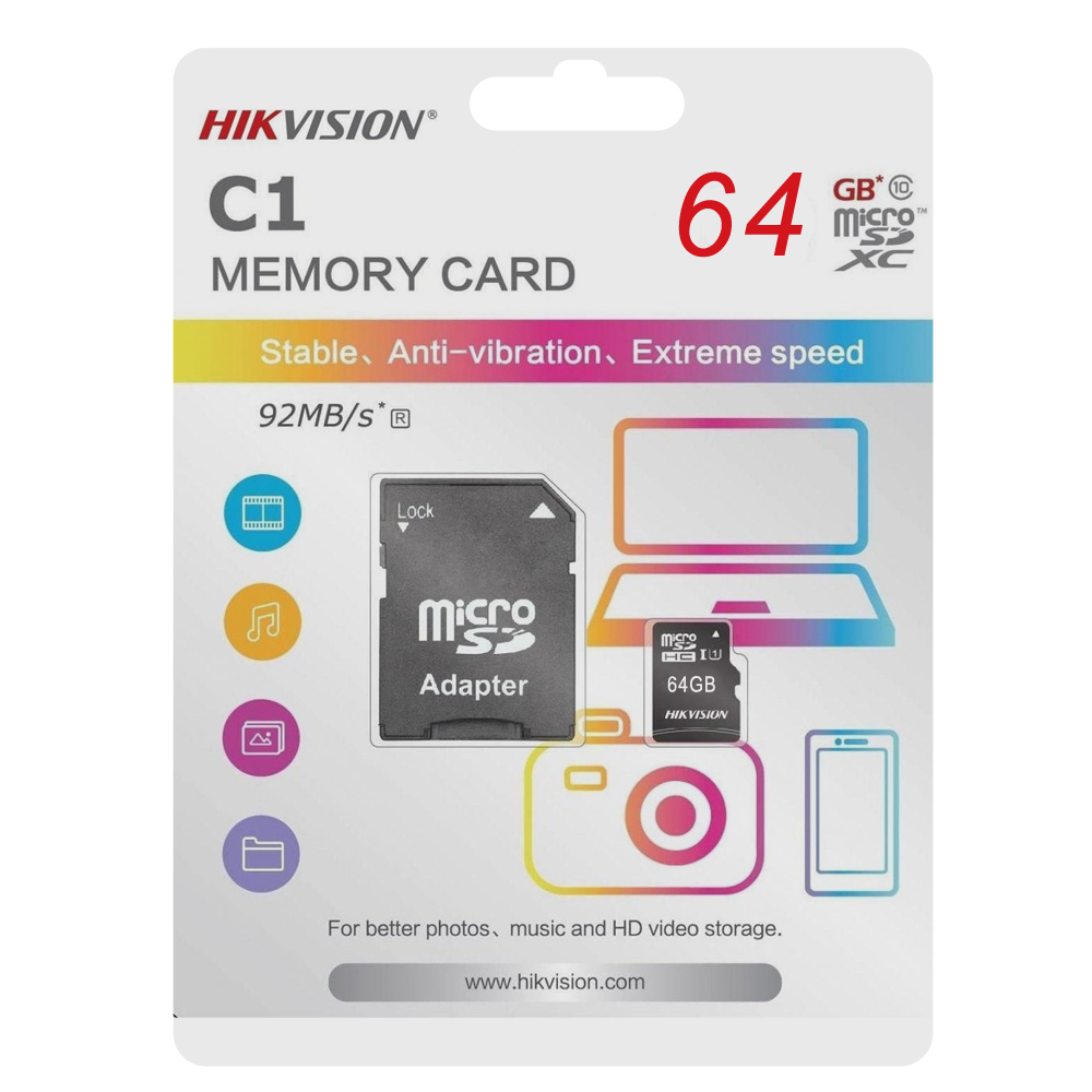 Hafıza Kartı 64GB Hs-Tf-C1 Hikvision 64-GBSD