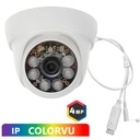 Gece Renkli 4mp IP Dome Kamera Colorvu 3.6mm POE Poke Pk-4047 R7