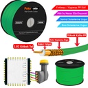 Dış Mekan PP Anten Kablosu Gold RG6/U4 64Tel 1.02 Yeşil 100mt Poke PK-1476