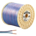 2x1.5 Hoparlör Kablosu Şeffaf Mavi Makaralı Kordon 100mt Poke Pk-1199