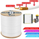 Dış Mekan PP Anten Kablosu Gold RG6/U4 64Tel 1.02 300mt Poke PK-1486