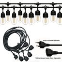 10 Duylu Sıralı 10 Metre Hazır Set E27 100 Adete Kadar Uzatılabilir Ledx KB-00002  R24