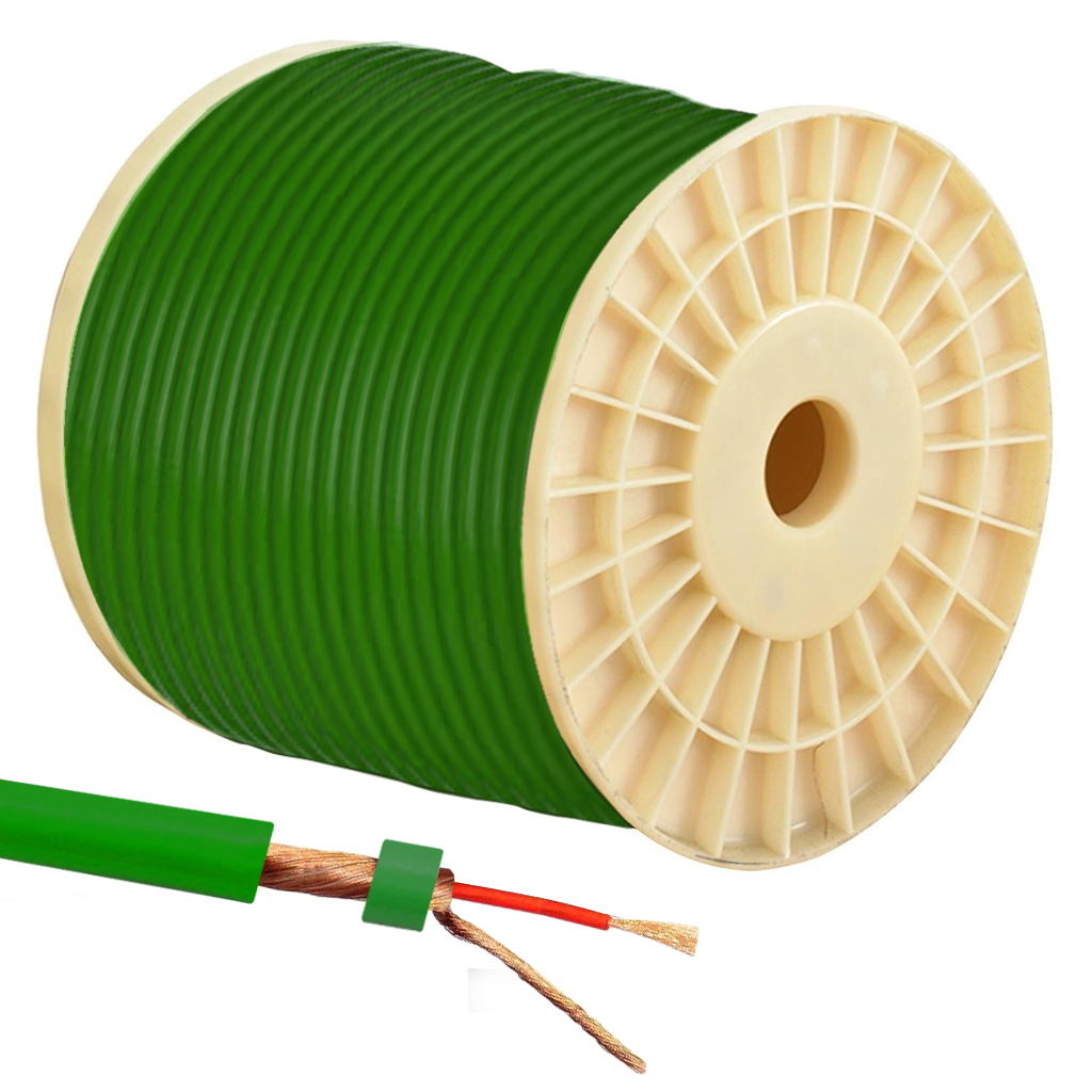 0.50 Full Bakır CU Mono Mikrofon Kablosu N70 50mt Yeşil Poke Pk-1207