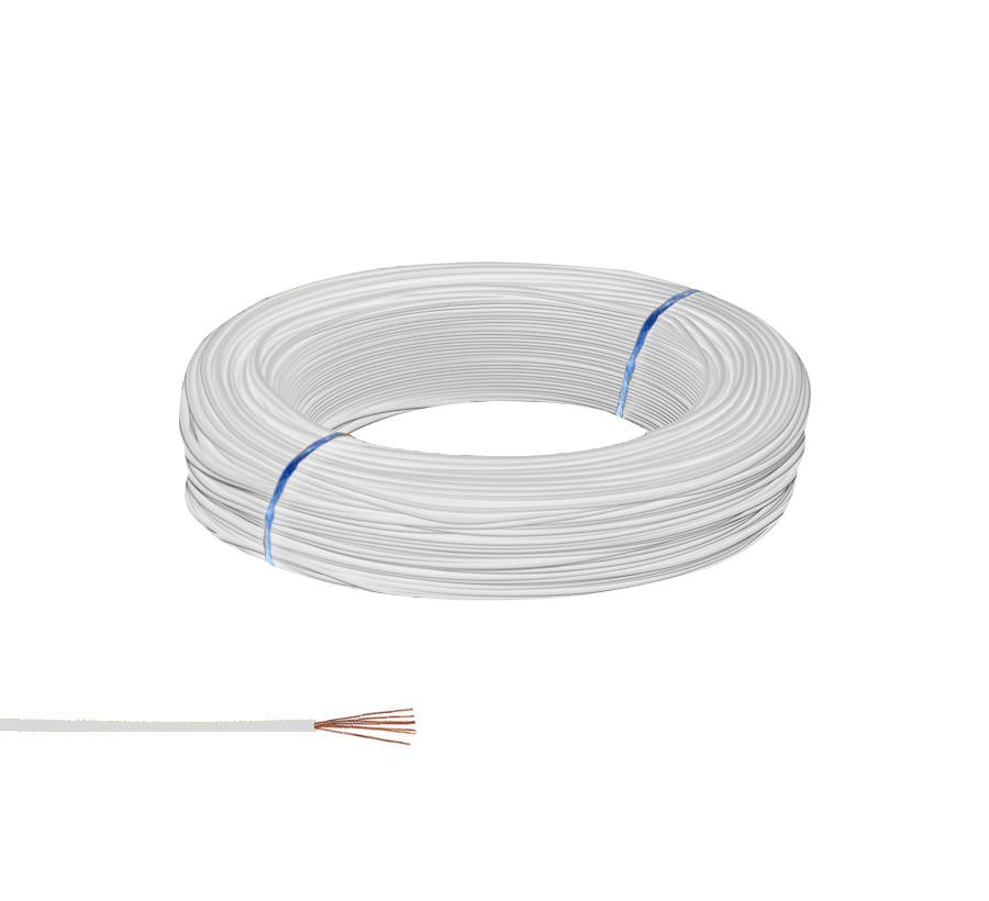Zil Teli Montaj Kablosu Bakır Beyaz 200mt Poke Pk-1261