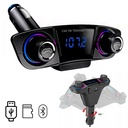FM Transmitter Handsfree Usb SD Bluetooth Hızlı Şarjlı Dijital HL-22010