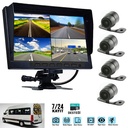 7'' DVR Araç Monitör Set 4 Kameralı SD Kayıt'lı Full HD Rose MR-08