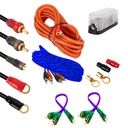 Oto Anfi Kablo Seti 8GA 2 Adet Anfi Y Kablolu Audiomax KIT-8P