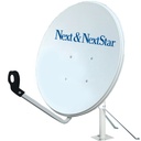 75cm Çanak Anten Pro 60mm 10 Adet Düz Ayak Poke PK-4970