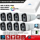 8 Kameralı 5mp IP Set 500gb Gece Renkli Mikrofonlu Metal Xmeye PK-8007