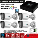 4 Kameralı 2mp IP Set 500gb Gece Renkli Mikrofonlu Xmeye Ttec 2330-M-M-LITE PK-8007