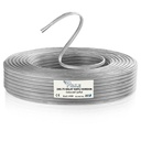 2x0.75 Kalay Kaplı Kablo Dekoratif Şeffaf 100mt Poke PK-1498