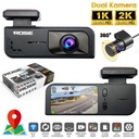 Wifi Araç İçi 2 Kamera GPS'li DVR Led Ekran Gece Renkli Sesli 2K+1K Rose MR-76 GPS