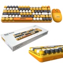 Sessiz Renkli Kablosuz Mini Klavye Q Türkçe + Mouse Set Jedel WS-682B