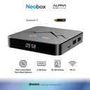 Android Tv Box 2+16GBAndroid 14 UHD 4K Dreambox Alpha Neobox