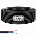 2x1.5 TTR Seslendirme Kablosu Siyah 100mt PK-215S