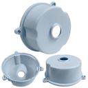 Kamera Buat 120x120mm Yuvarlak ABS Gri Poke PK-8414