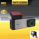 Wifi Araç İçi 2'li Kamera DVR Led Ekran Gece Renkli Sesli Super HD Pars PRS K-902