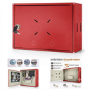 Dvr Nvr Kabin Pano Kabinet 0.70mm Kilitli 36x46x11 Kırmızı WeberBox WB-PRO4611KK (3 Adet Fiyatıdır)