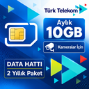 Data Hat Kamera İçin 24 Aylık Paket (Aylık 10GB) Türk Telekom