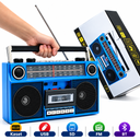 Kaset Çalar Bluetooth Speaker Nostalji Bass Bt Fm Usb Sd Wireless FP-830
