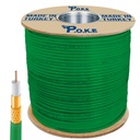 Anten Kablosu Gold RG6/U4 64Tel 1.02 Yeşil 300mt Poke PK-1365